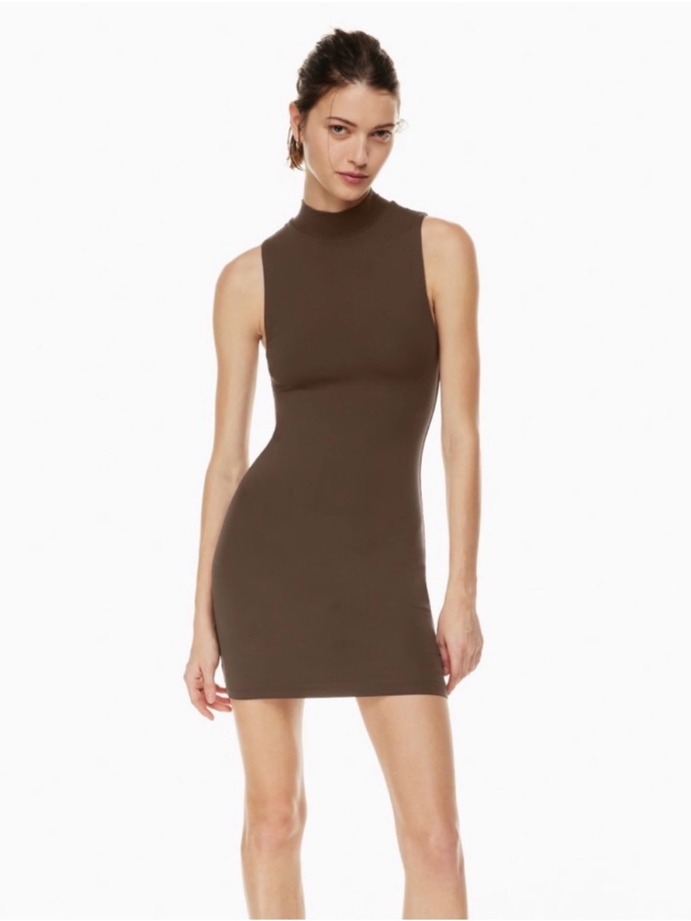 Aritzia Babaton Contour Mock Neck Mini Dress Size Xs